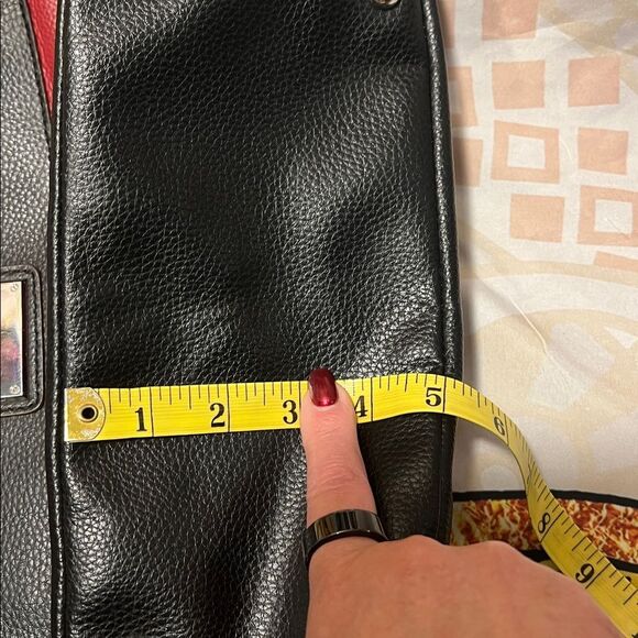 Tignanello Red Leather Social Status Medium Satchel - Picture 16 of 16